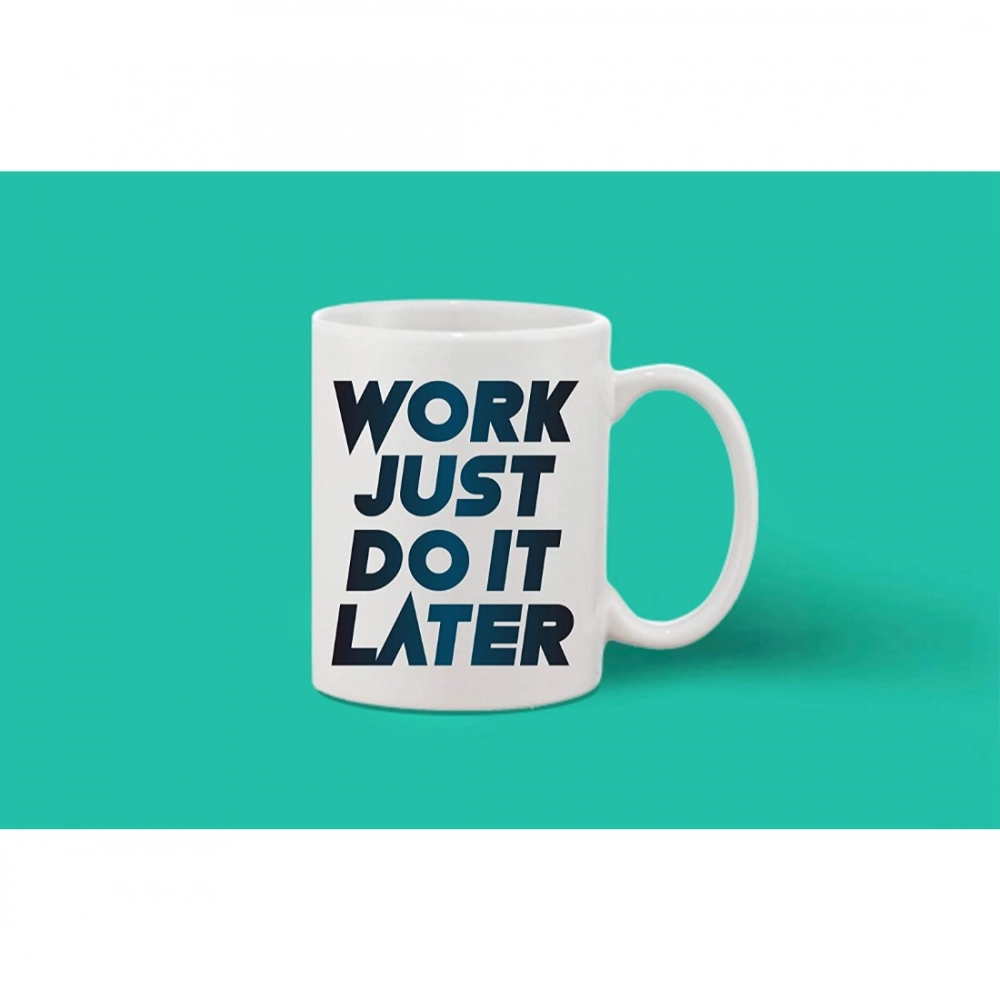 Generic Printed Ceramic Coffee Mug - 1 Pieces, White, 11oz - Image 2