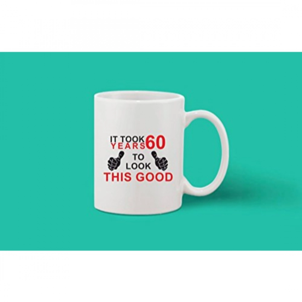 Generic Printed Ceramic Coffee Mug - 1 Pieces, White, 11oz - Image 2