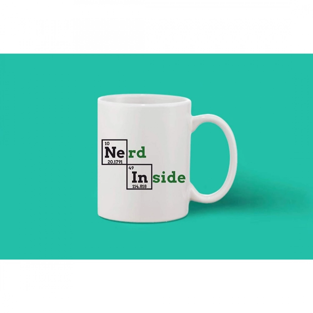 Generic Printed Ceramic Coffee Mug - 1 Pieces, White, 11oz - Image 2