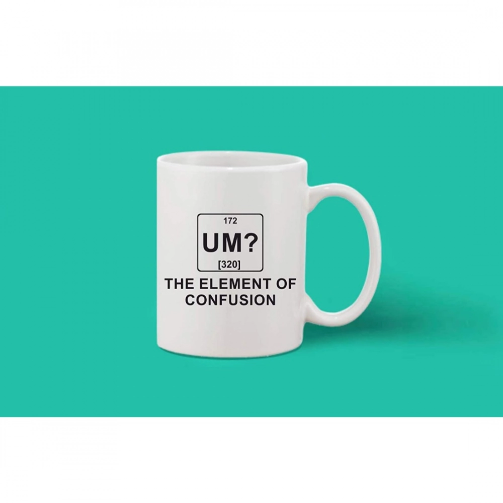 Generic Printed Ceramic Coffee Mug - 1 Pieces, White, 11oz - Image 2