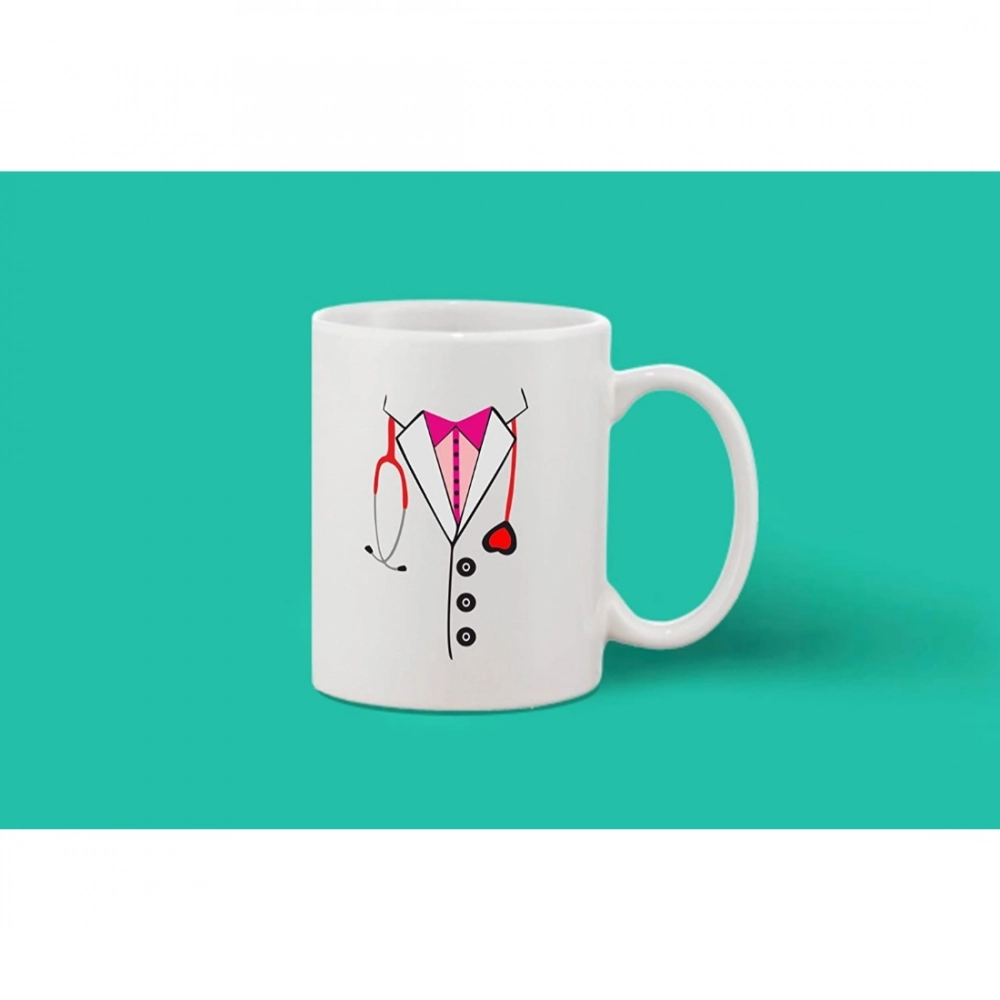 Generic Printed Ceramic Coffee Mug - 1 Pieces, White, 11oz - Image 2