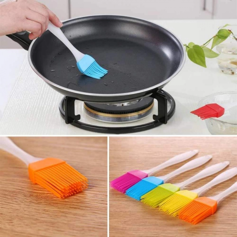 Generic Pack Of_10 Silicon Oil Basting Brush (Color: Assorted) - Image 5