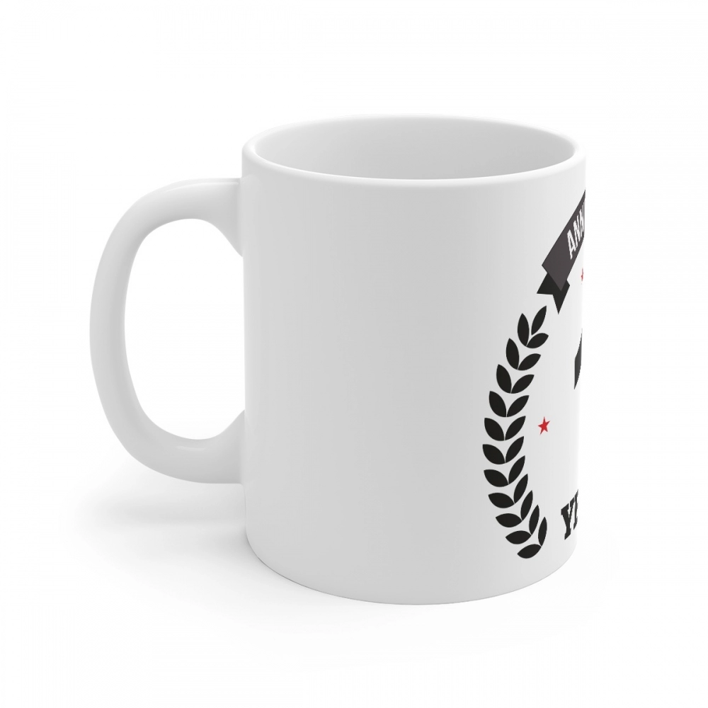 Generic Ceramic 39th Anniversary Printed Coffee Mug (Color: White, Capacity:330ml) - Image 3
