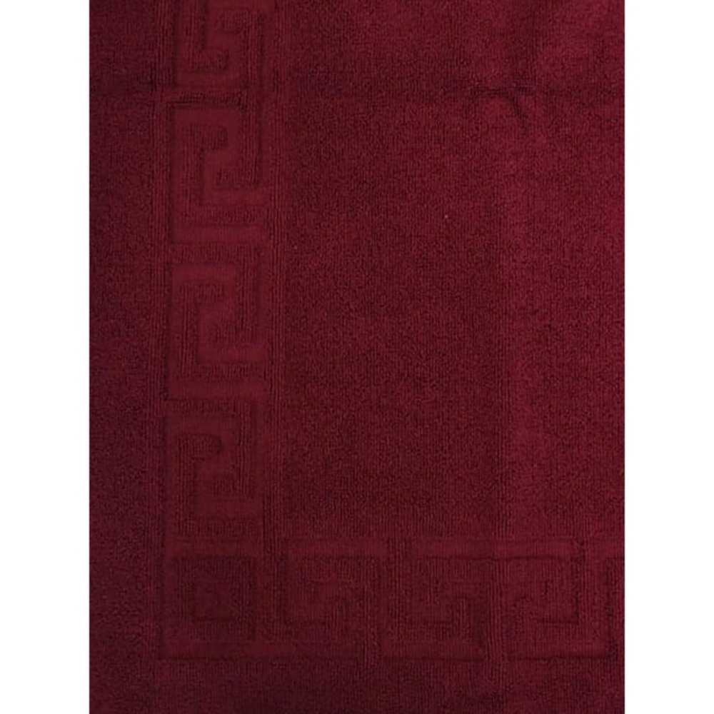 Generic Solid Cotton Hotel Bathmats (Maroon) - Image 2