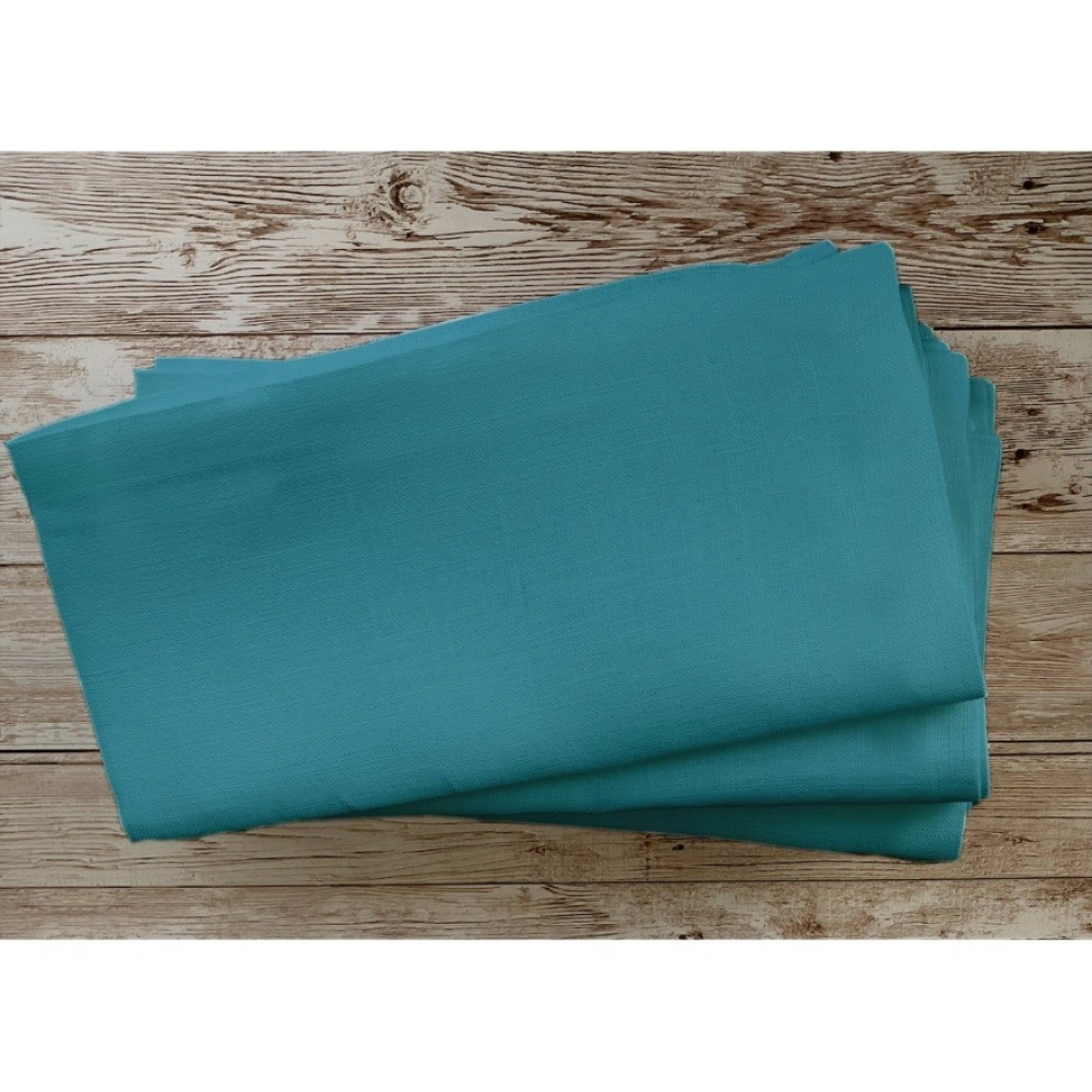 Generic Solid Cotton Napkins Sets (Turquoise Blue) - Image 4
