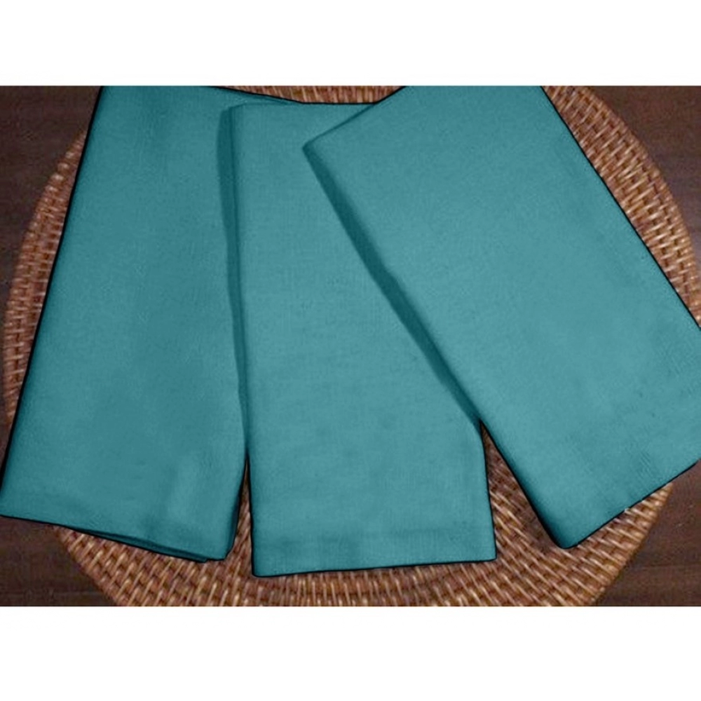 Generic Solid Cotton Napkins Sets (Turquoise Blue) - Image 5