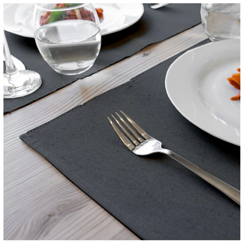 Generic Solid Cotton Place Mats Sets (Grey) - Image 2