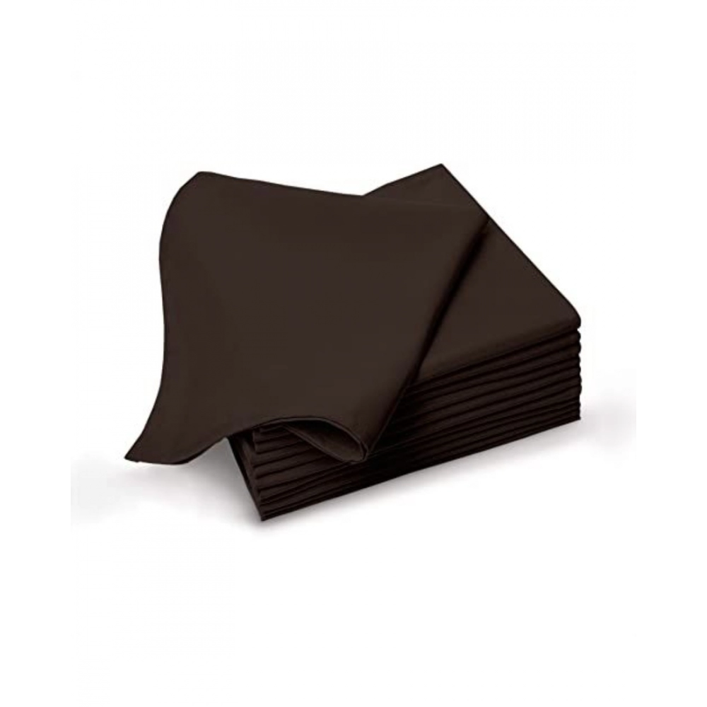 Generic Solid Cotton Napkins Sets (Brown) - Image 4