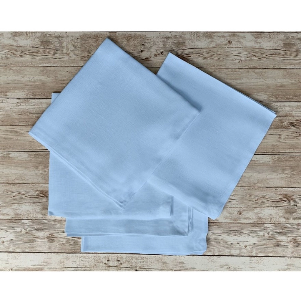 Generic Solid Cotton Napkins Sets (Sky Blue) - Image 5