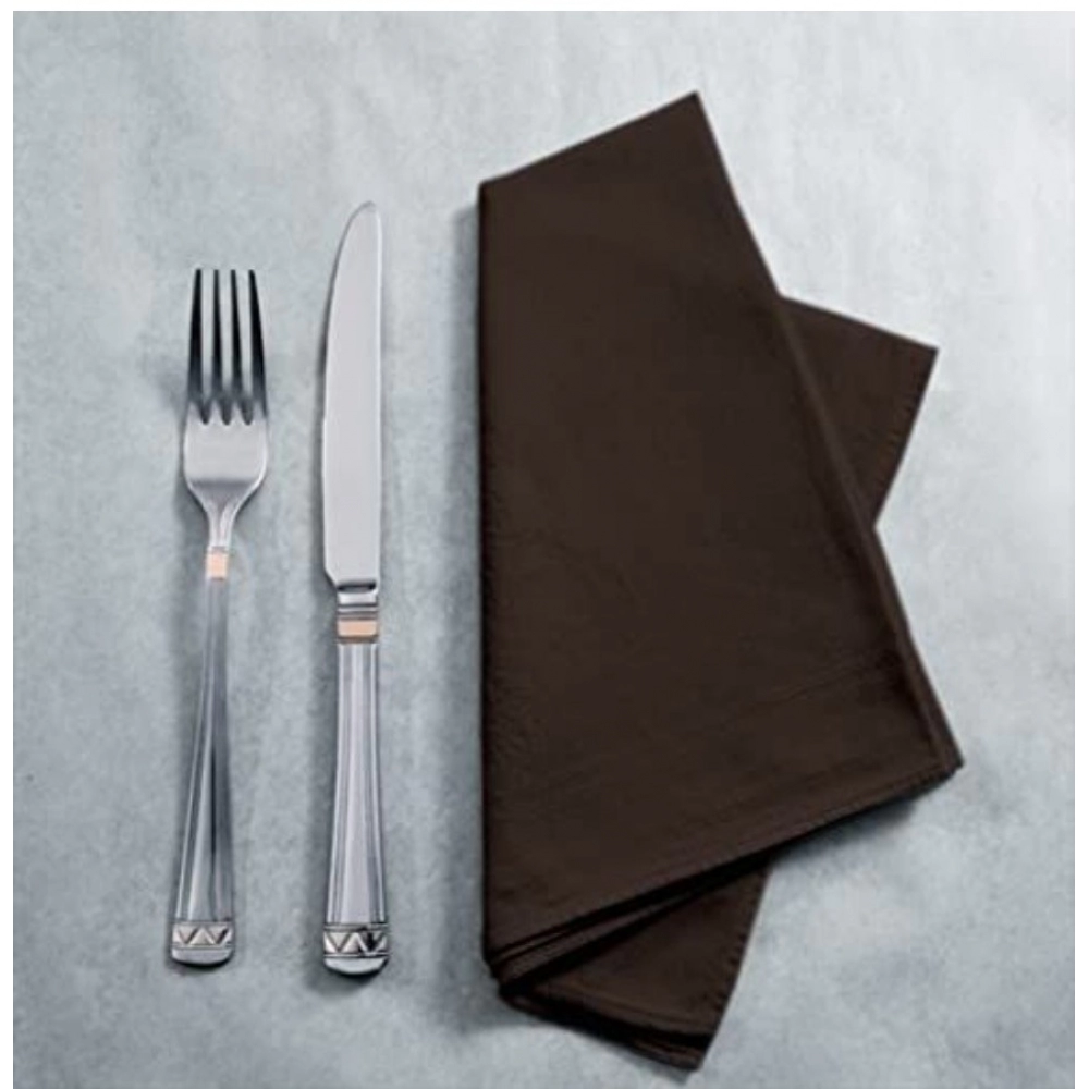Generic Solid Cotton Napkins Sets (Brown) - Image 6