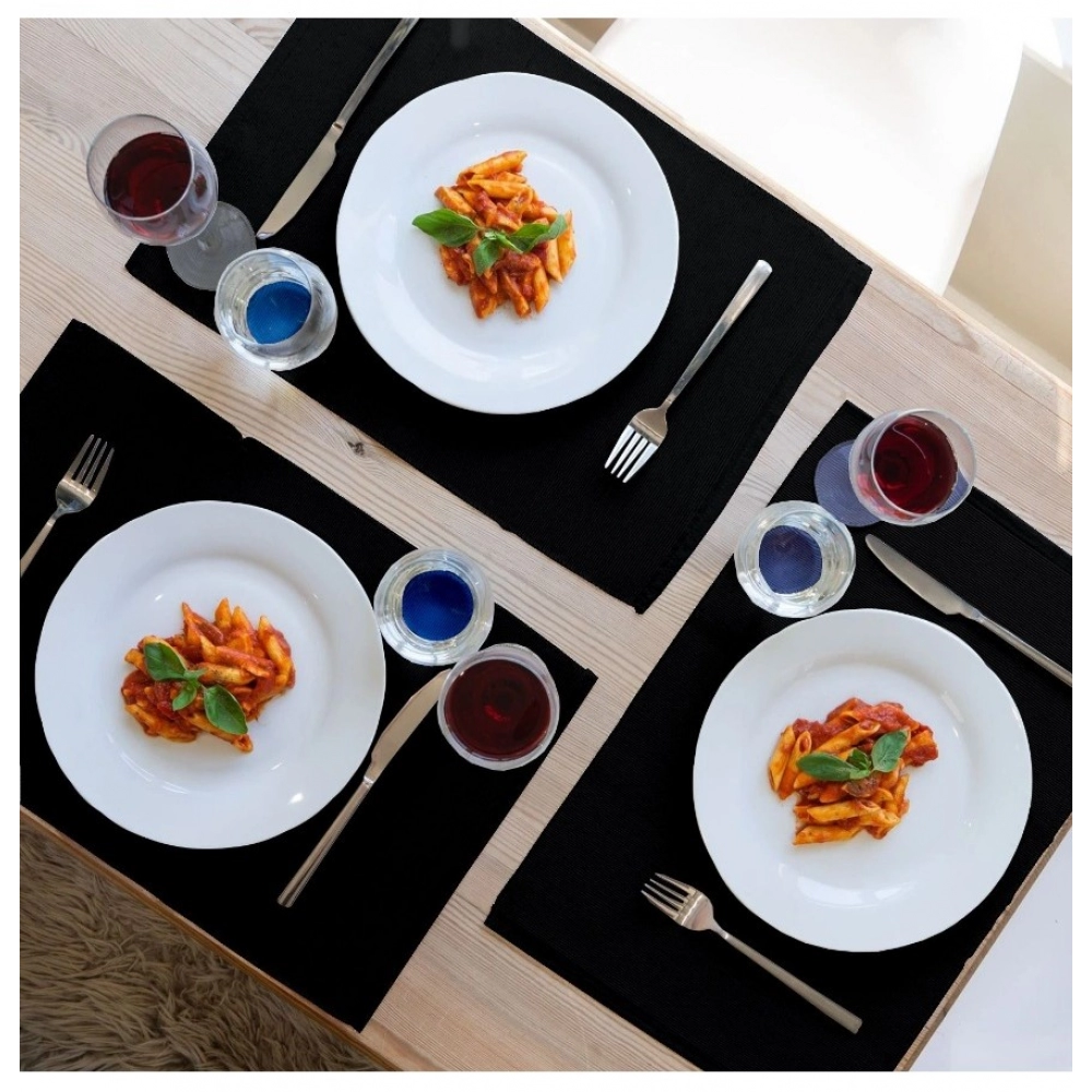 Generic Ribbed Cotton Place Mats Sets (Black) - Image 5