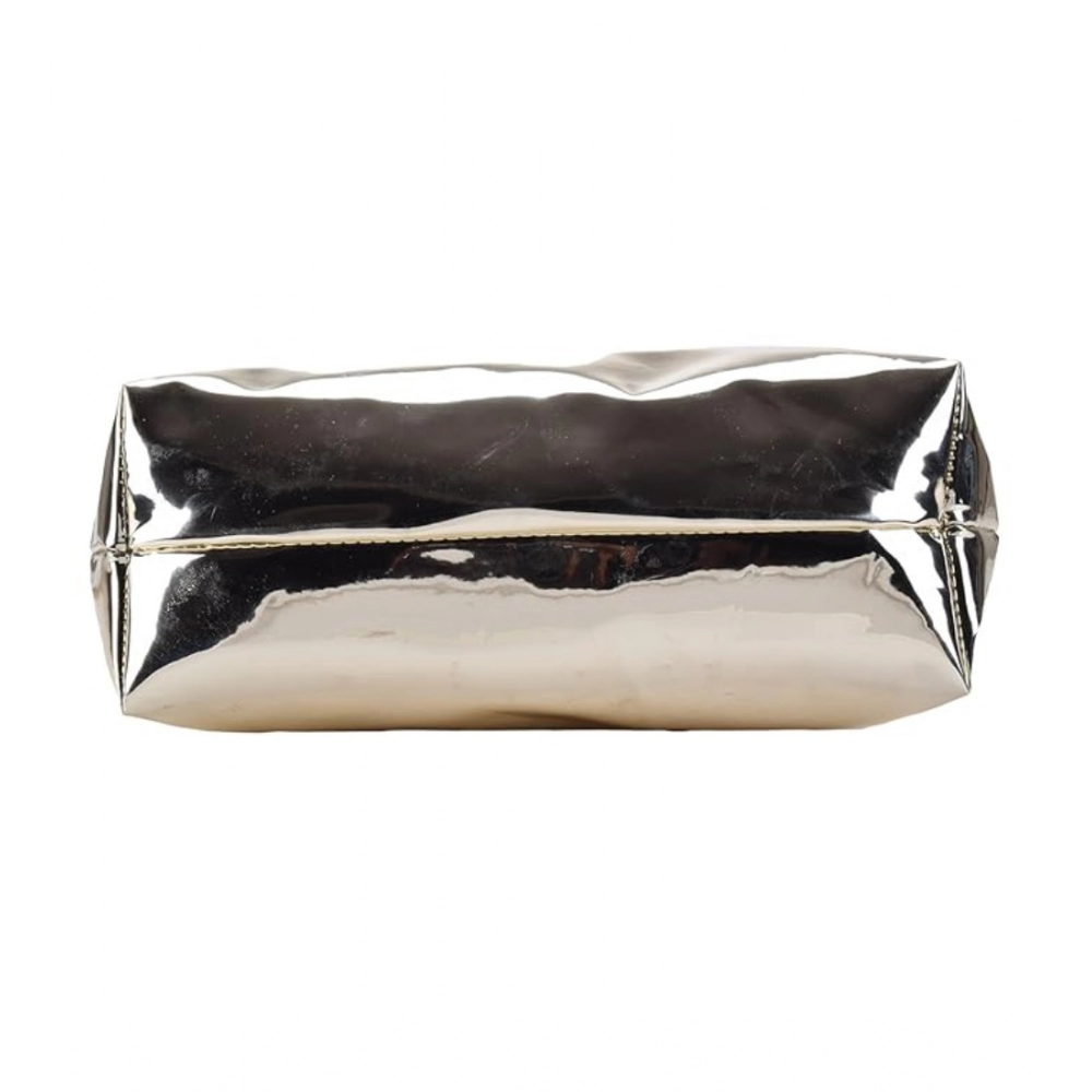 Generic Women's Synthetic Solid Shoulder Bag (Gold) - Image 3