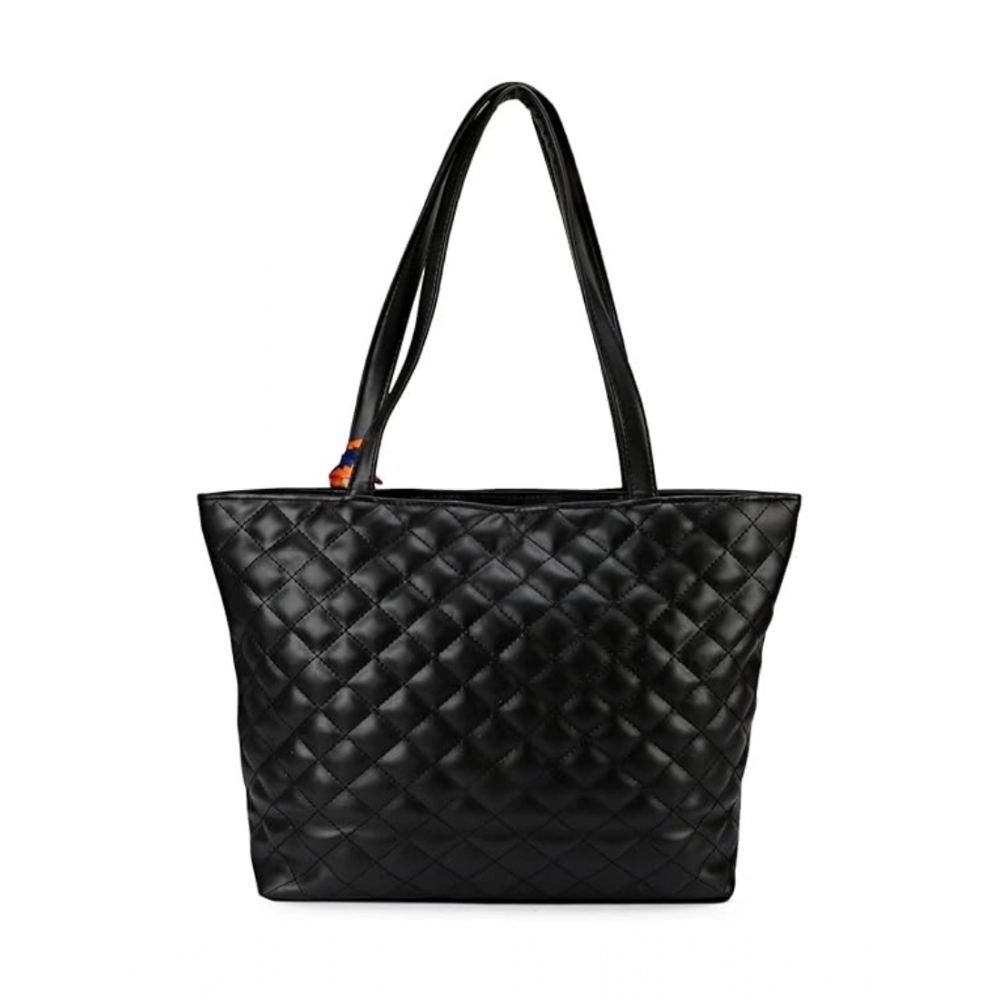 Generic Women's Polyurethane Textured Shoulder Bag (Black) - Image 3