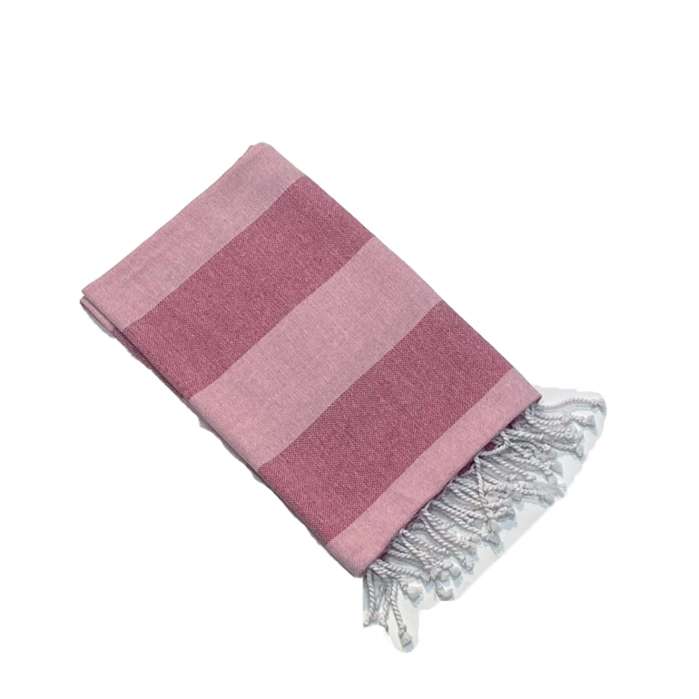 Generic Cotton Striped Bath Towels (Rose, Size: 30x59 In)